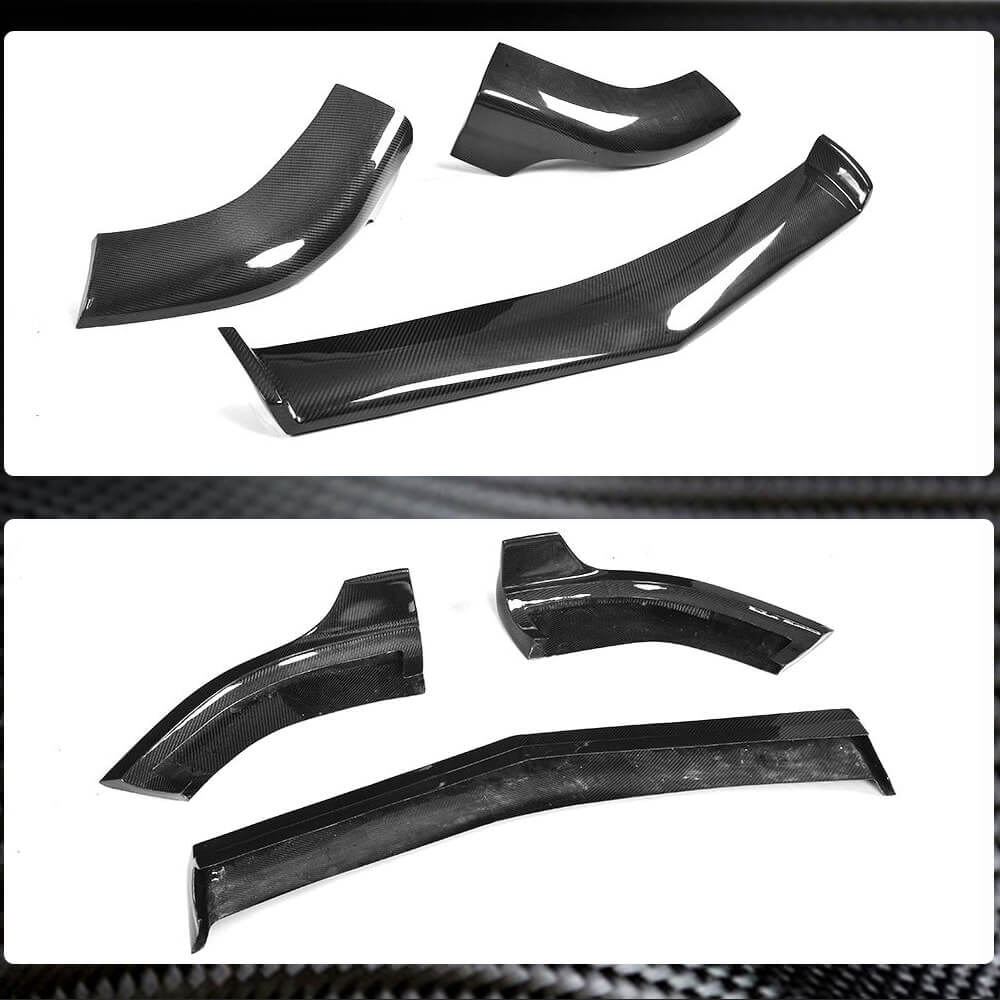 Front Bumper Lip V1 Spoiler (for CLS63 AMG SD 2011-2014, Carbon) for Mercedes CLS C218 2011-2018 - image 4