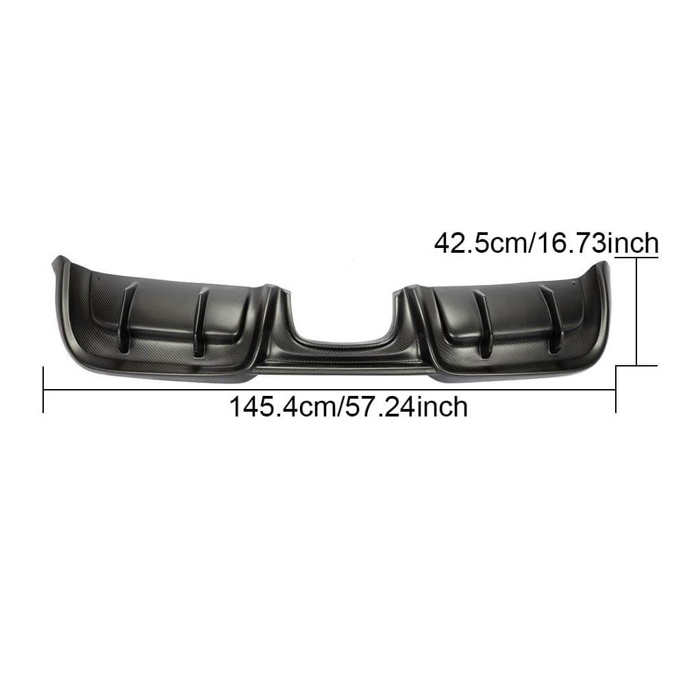 Rear bumper diffuser V3 (2016-2019, Carbon) for Porsche Boxster/Cayman 982 (718) 2016- - image 4