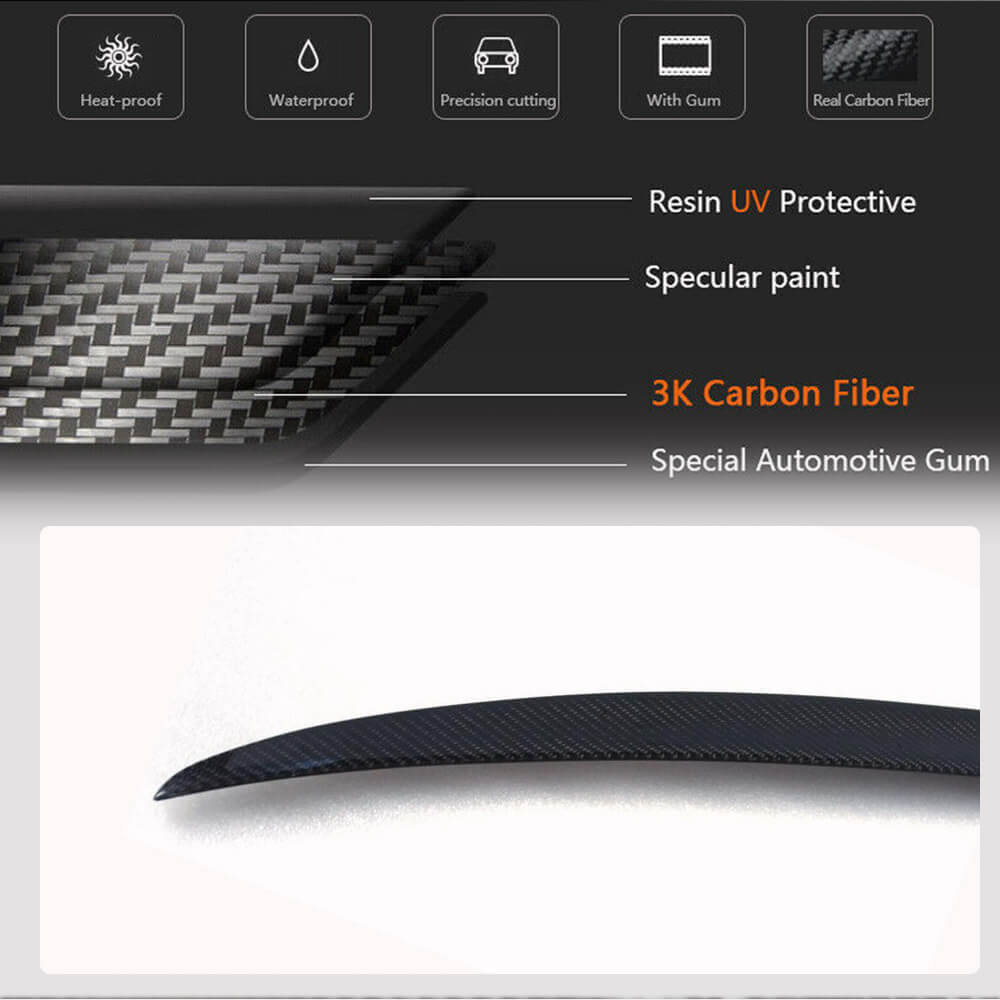 Spoiler (for 2011-2014, Carbon) for Volkswagen Jetta 2011-2018 - image 4
