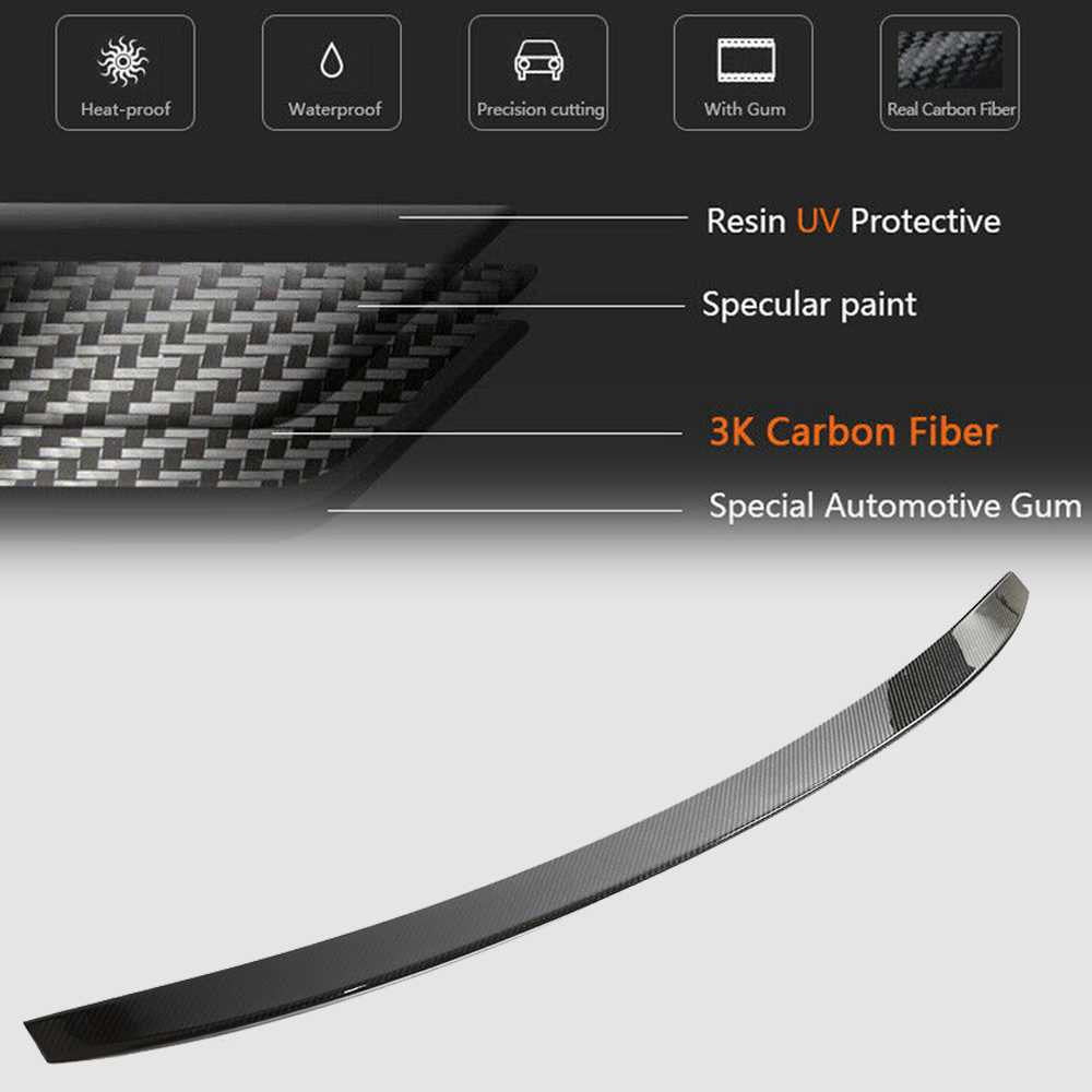 Spoiler V3 (for coupe, Carbon) for Audi A5 2016-2025 - image 4