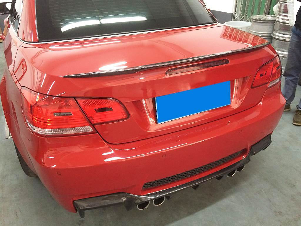 Rear Trunk Spoiler Carbon Fiber V3 (Convertible) for BMW 3 series E-90/91/92/93 2005-2011 - image 4