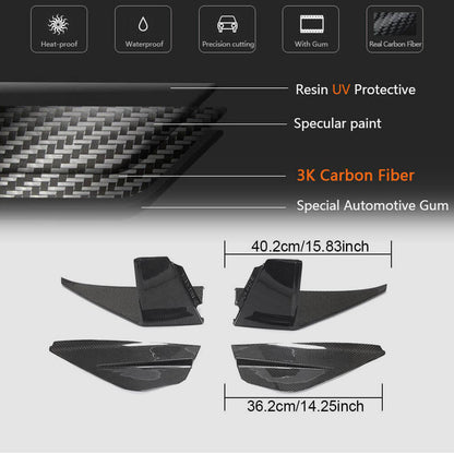 Fog Light Covers (2018-2021, Carbon) for Ford Mustang 2015-2023 - image 4