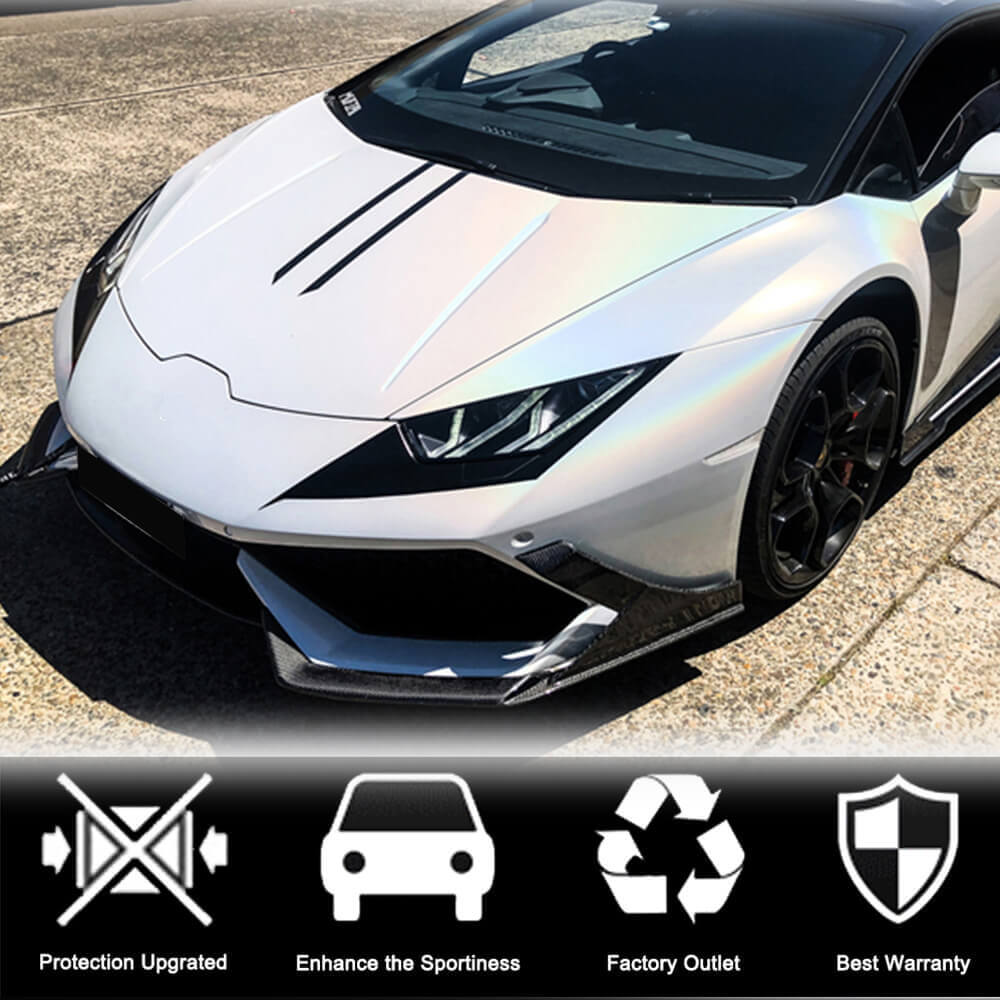 Front Bumper Lip Dry Carbon Fiber for Lamborghini Huracan - image 4