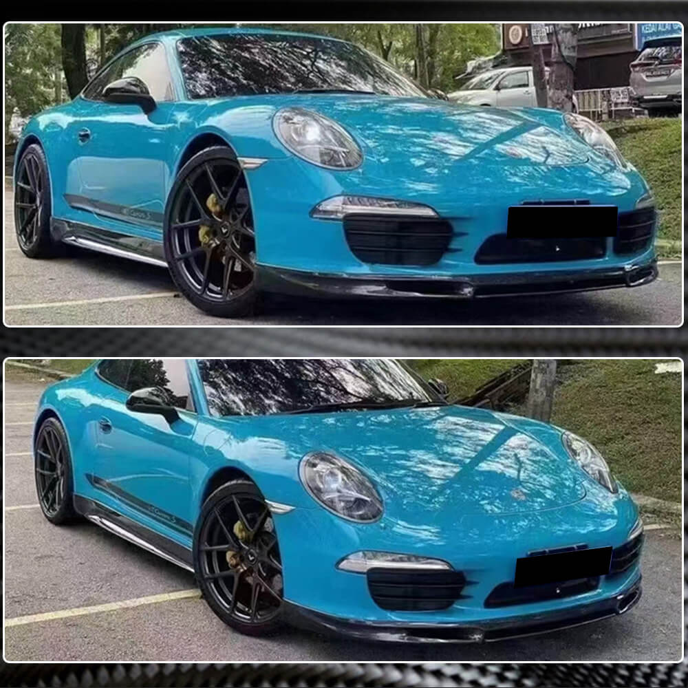 Front Bumper Lip Spoiler (for Carrera 2011-2015, Carbon) for Porsche 911 2012-2018 - image 4