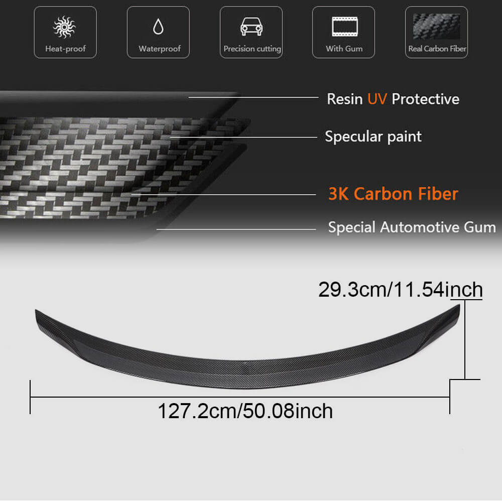 Spoiler V5 (for SD 2015-2021, Carbon) for Mercedes C-сlass W205 2014-2021 - image 4