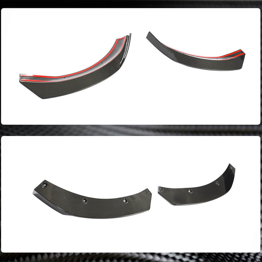 Carbon Front Bumper Flaps (for GLA45 AMG 2017-2020) for Mercedes GLA X156 2014-2019 - image 4