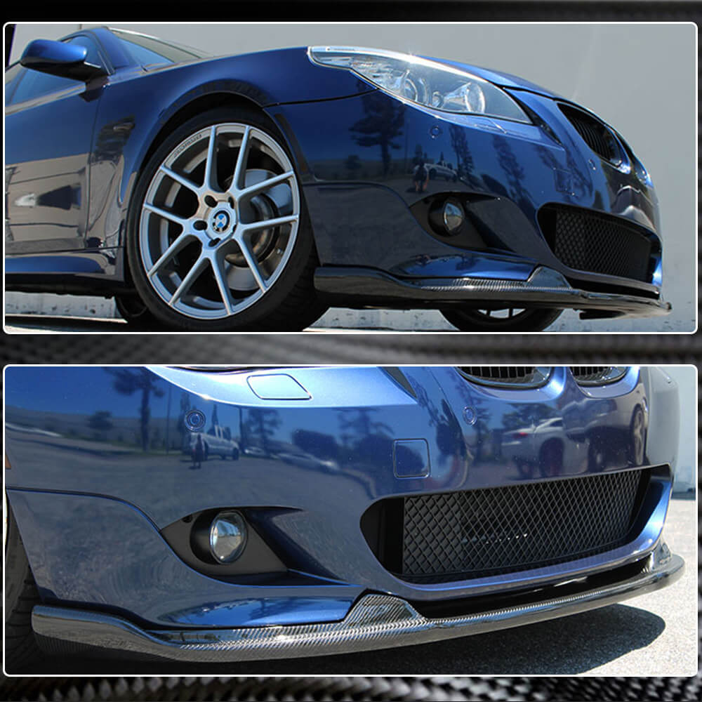 Front bumper lip (for M-Sport, Carbon) for BMW 5 Series E60/E61 2003-2010 - image 4
