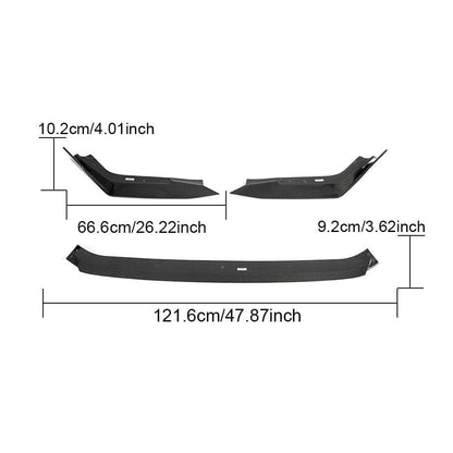 Cover on the front bumper Lip V2 (Carbon) for Honda Civic HB 2021↗ year - image 4