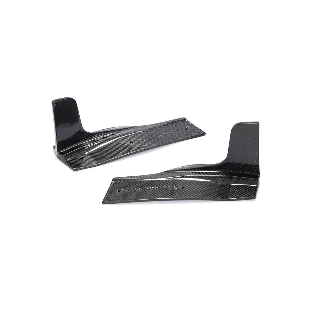 Rear Bumper Extensions Flap (for S-Line 2016-2020, Carbon) for Audi A5 2016-2025 - image 4
