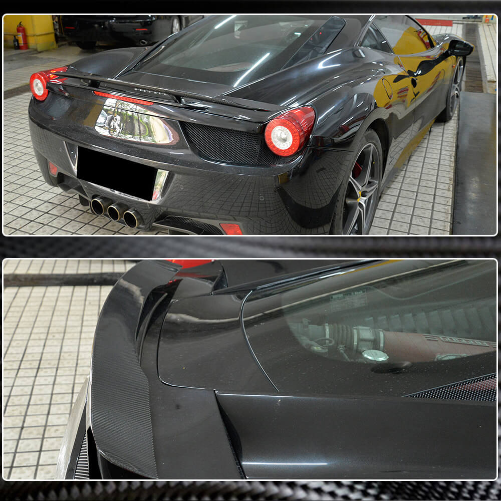 Spoiler V2 (2011-2013, Carbon) for Ferrari 458 Italia 2009-2015 - image 4