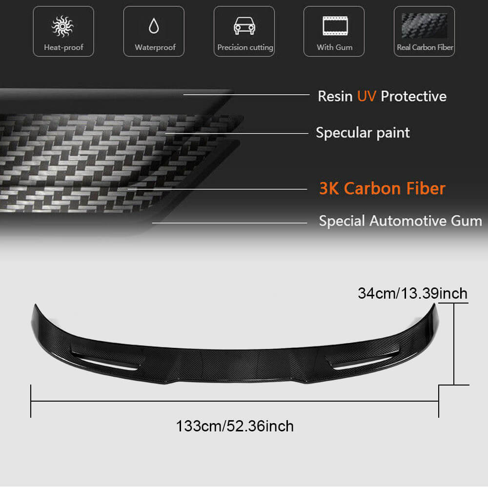 Spoiler V4 (2017-2023, Carbon) for Alfa Romeo Stelvio - image 4
