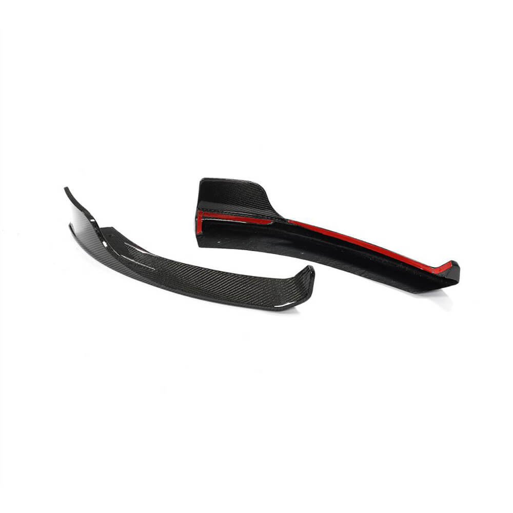 Front Bumper Flap Covers (for AMG-Line 2018-2021, Carbon) for Mercedes A-сlass W177 2018- - image 4