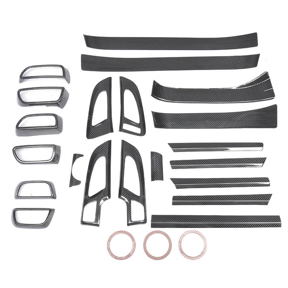 A set of carbon inserts in the interior (2015-2018) for Porsche Cayenne 2010-2017 - image 4