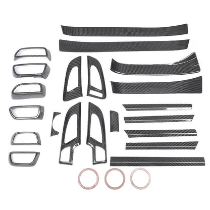 A set of carbon inserts in the interior (2015-2018) for Porsche Cayenne 2010-2017 - image 4