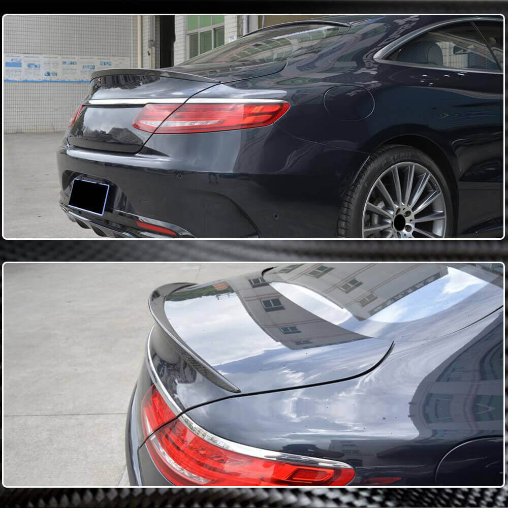 Spoiler V1 (Coupe, Carbon) for Mercedes S-class C217 Coupe 2014-2020 - image 4