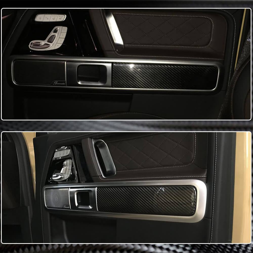 Linings on the doors in the cabin (Dry carbon) for Mercedes G class W463 2018-2024 - image 4