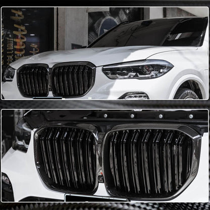Grilles M-Look V2 (2018-2022, Carbon) for BMW X5 G05 2019- - image 4