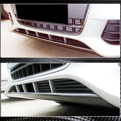 Front bumper center lip (for Base 2007-2011, Carbon) for Audi A4 B8 2007-2015 - image 4