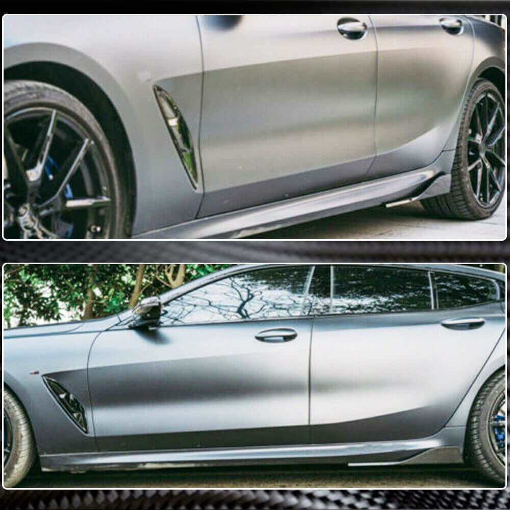 Side Skirt Extensions V2 (for G16 M-Sport/F93 M8, Carbon) for BMW 8 Series G14/G15/G16 2018- - image 4