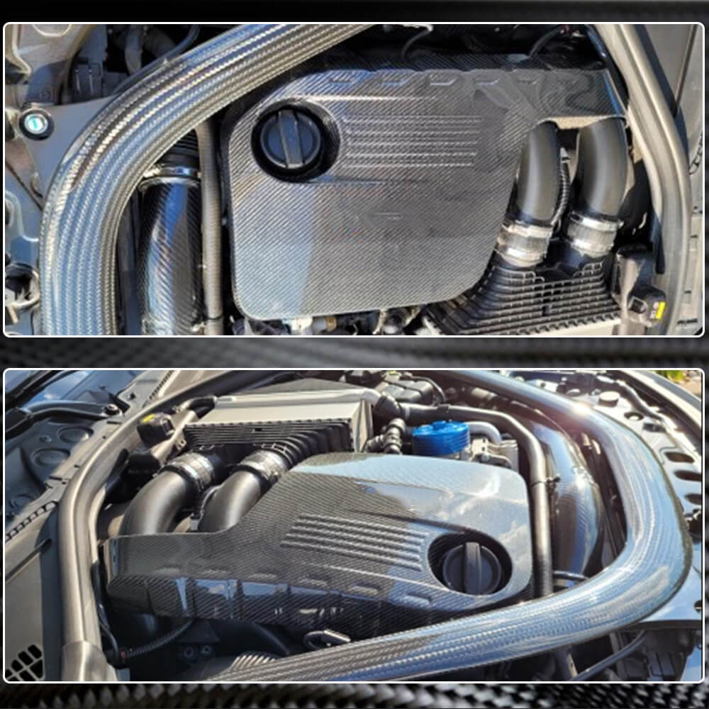 Car Engine Hood Cover Carbon Fiber for BMW 3 series F-30/31/34 2012-2019 - image 4