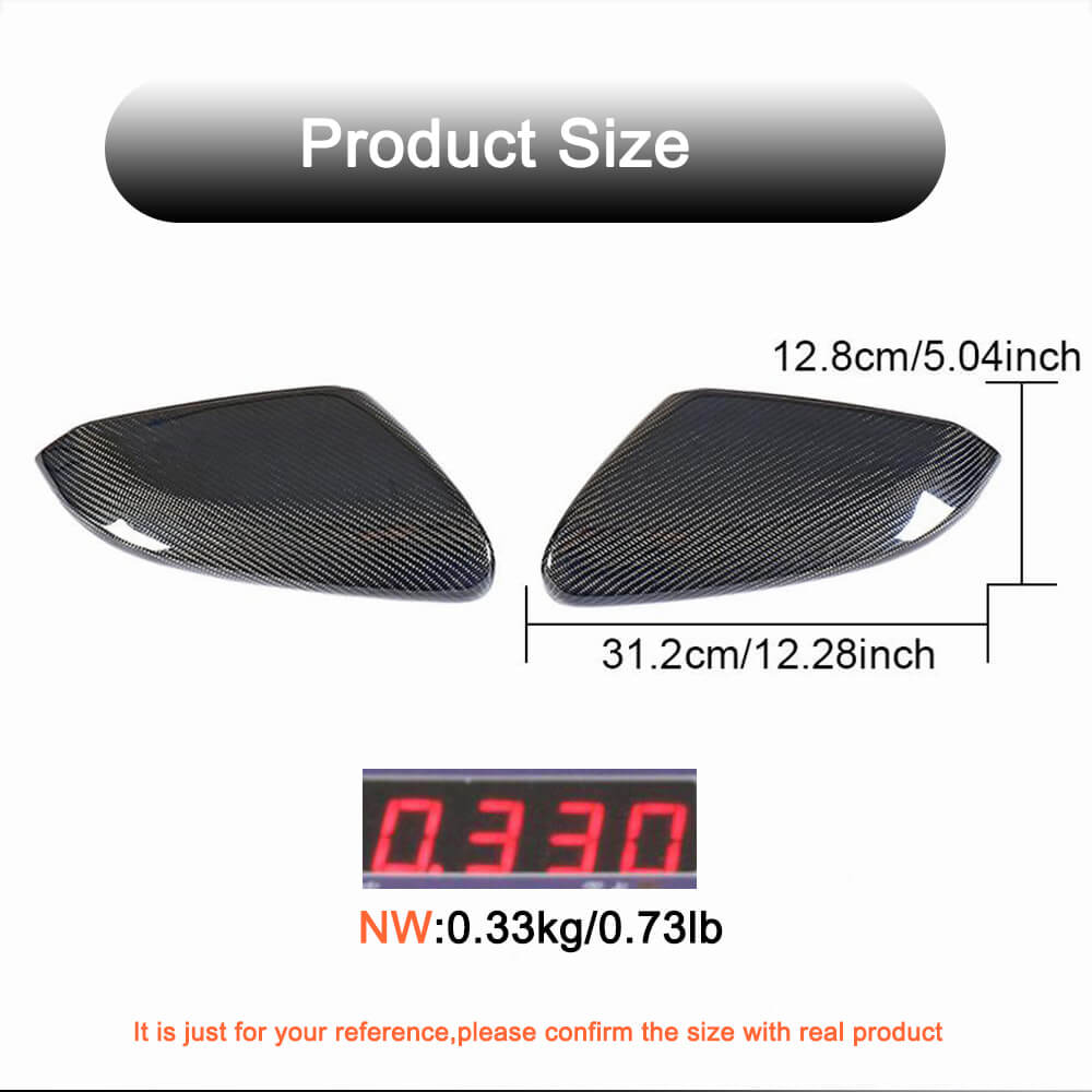 Mirror Covers V3 (Carbon) for Honda Civic Sedan X 2016-2021 - image 4