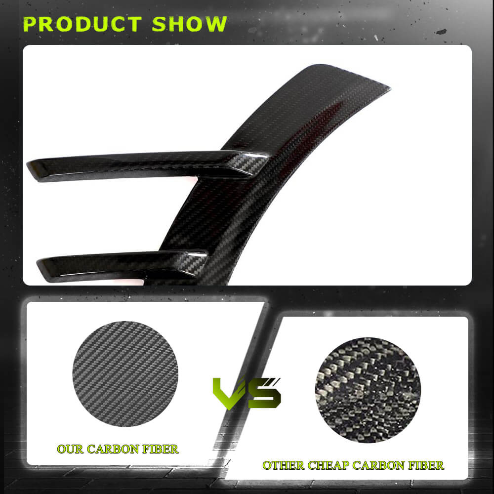Rear Bumper Vents Carbon Fiber V4 (for G87) for BMW 2 Series G42 2021- - image 4