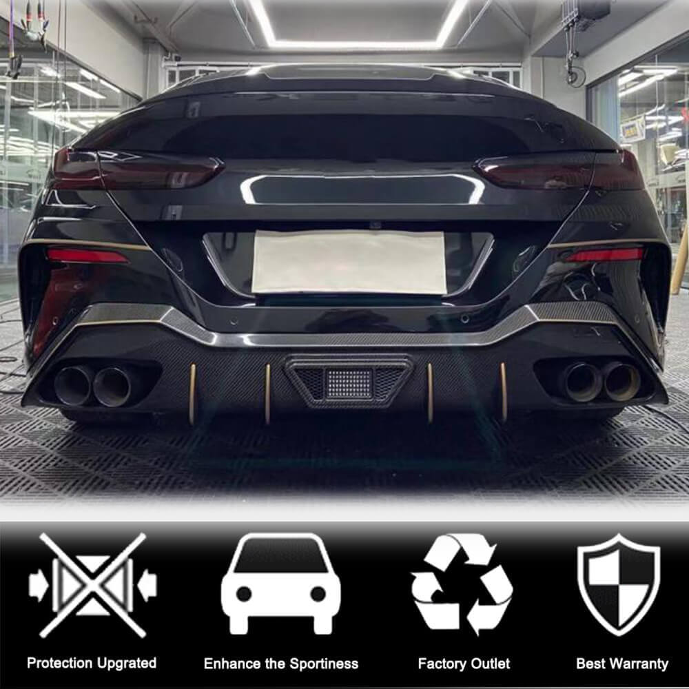 Trunk lid spoiler Dry Carbon V3 (for G16) for BMW 8 series G14/G15/G16 - image 6