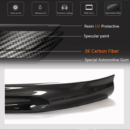 Front Bumper Lip Spoiler (2022+, Carbon) for Porsche Macan 2014-2024 - image 4