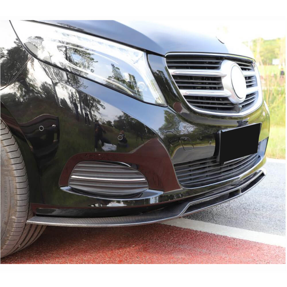 Front Bumper Lip Spoiler (2014-2019, Carbon) for Mercedes Vito/V-class W447 2014- - image 4