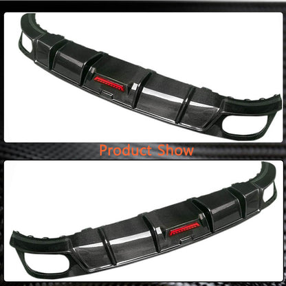 Rear Bumper Diffuser (Carbon) for Audi Q8 2018- - image 4