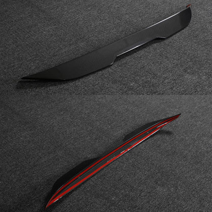 Rear Trunk Spoiler Carbon Fiber V1 for BMW 2 Series G42 2021- - image 4