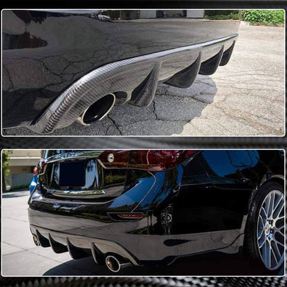 Rear bumper diffuser V1 (for Q50 Base/Sport 2014-2017, Carbon) for Infiniti Q50/Q60 2013-2024 - image 4