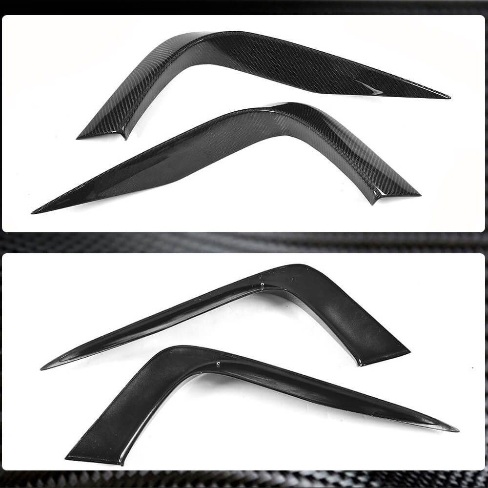 Carbon Front Bumper Covers (for Base/S/S Q4 2013-2017) for Maserati Ghibli 2013-2023 - image 4