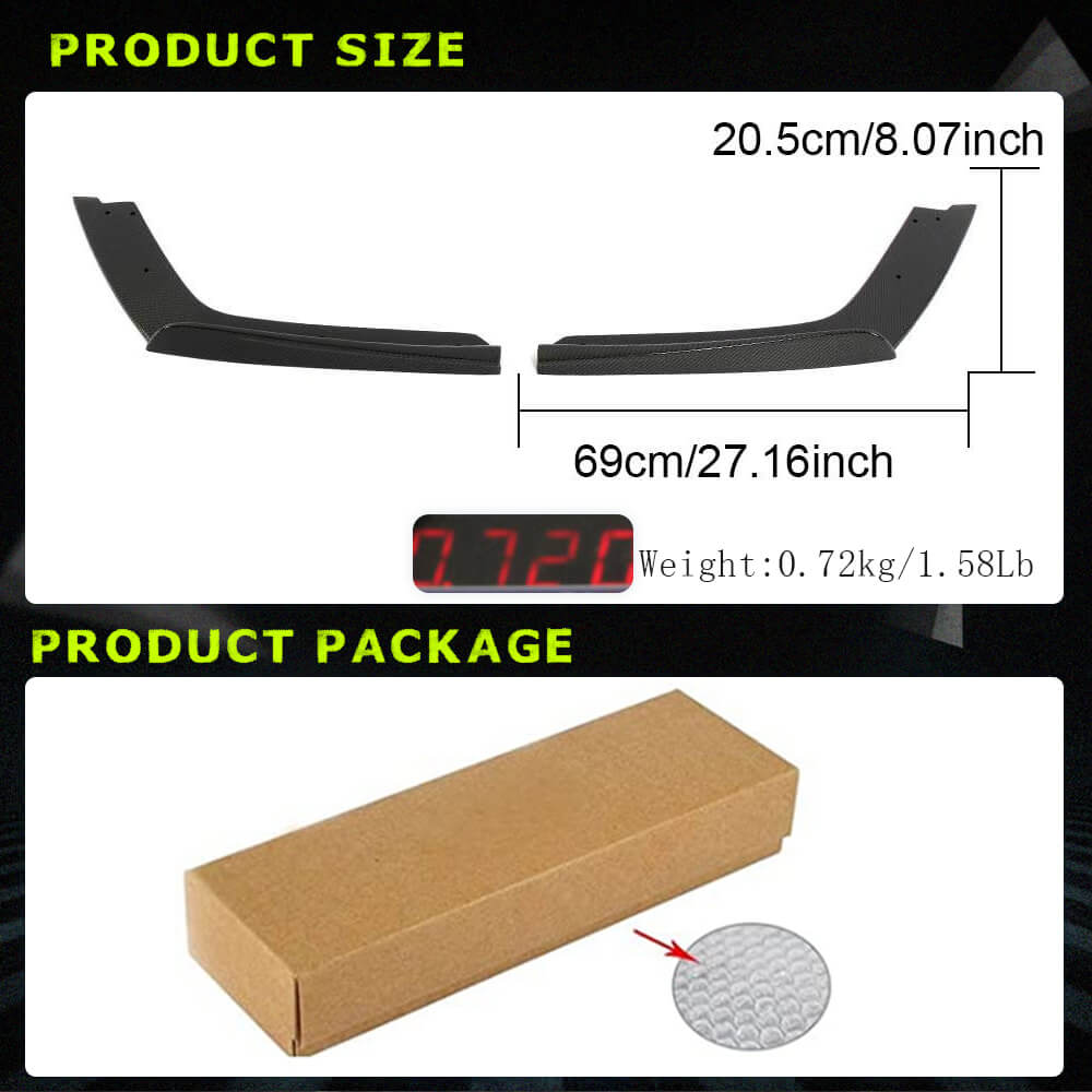 Rear Bumper Extensions Flap V2 (for F82/F83, Carbon) for BMW 4 Series F32/F33/F36 2012-2020 - image 4