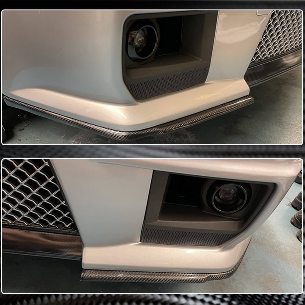 Carbon Front Bumper Flaps for CTS V Coupe for Cadillac CTS 2007-2014 - image 4