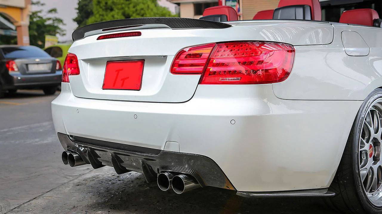 Rear Bumper Diffuser V1 for E92/E93 M-Sport, Carbon for BMW 3 Series E-90/91/92/93 2005-2011 - image 4