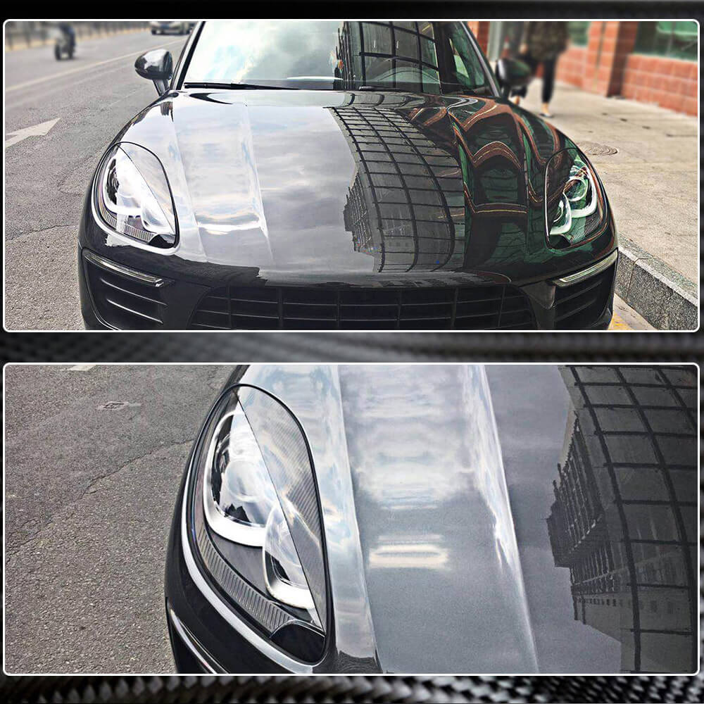 Eyelashes for headlights (2014-2018, Carbon) for Porsche Macan 2014-2024 - image 4