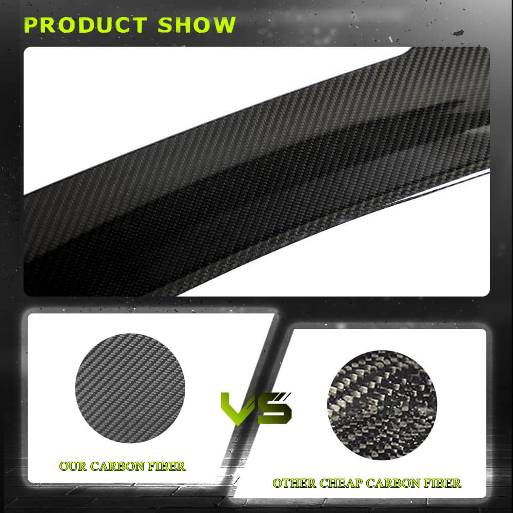 Rear Trunk Spoiler Dry Carbon Fiber V1 (Coupe) for BMW 4 series F-32 2012-2020 - image 4