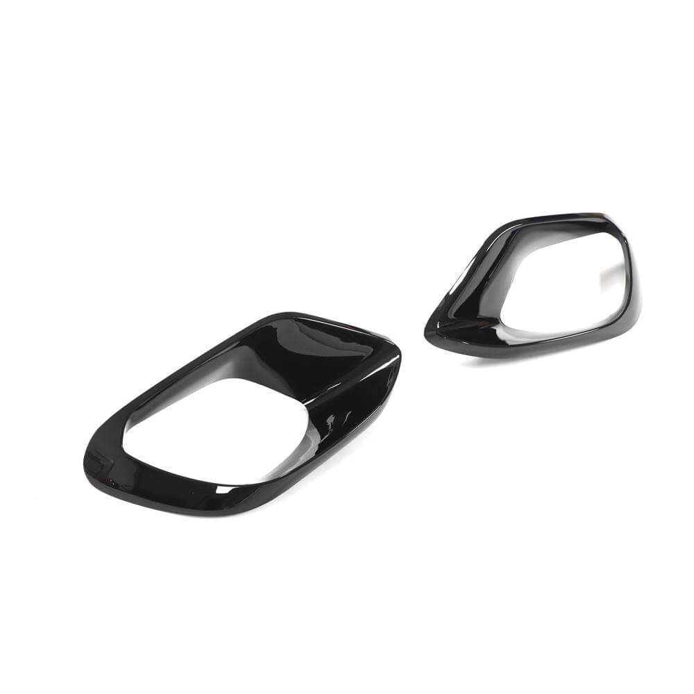 Front bumper extensions (for CLA45 AMG 2019-2022, ABS) for Mercedes CLA C118 2019- - image 4