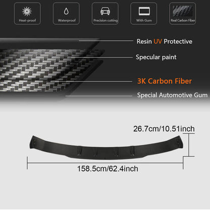 Rear bumper diffuser (for GLC43 AMG 2020-2022, Carbon) for Mercedes GLC coupe C253 - image 4