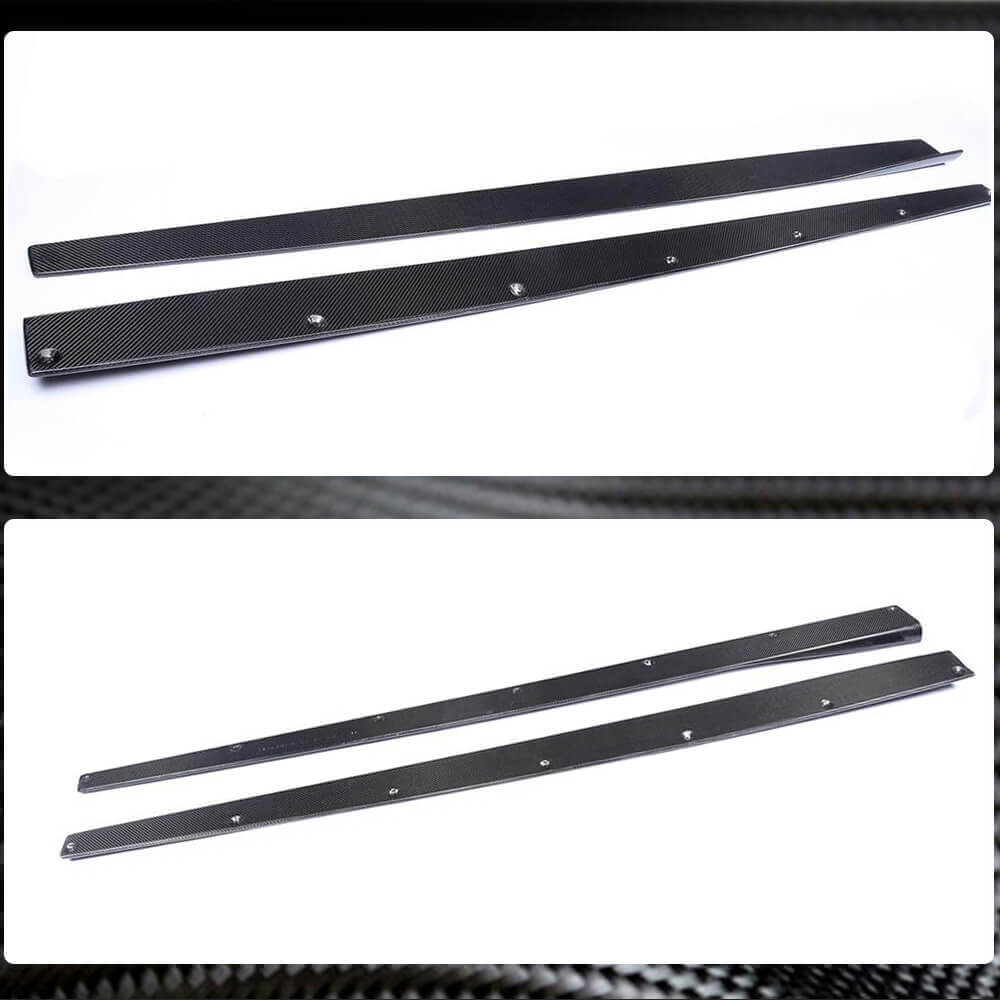Side Skirt Extensions V1 (for F82/F83, Carbon) for BMW 4 Series F32/F33/F36 2012-2020 - image 4