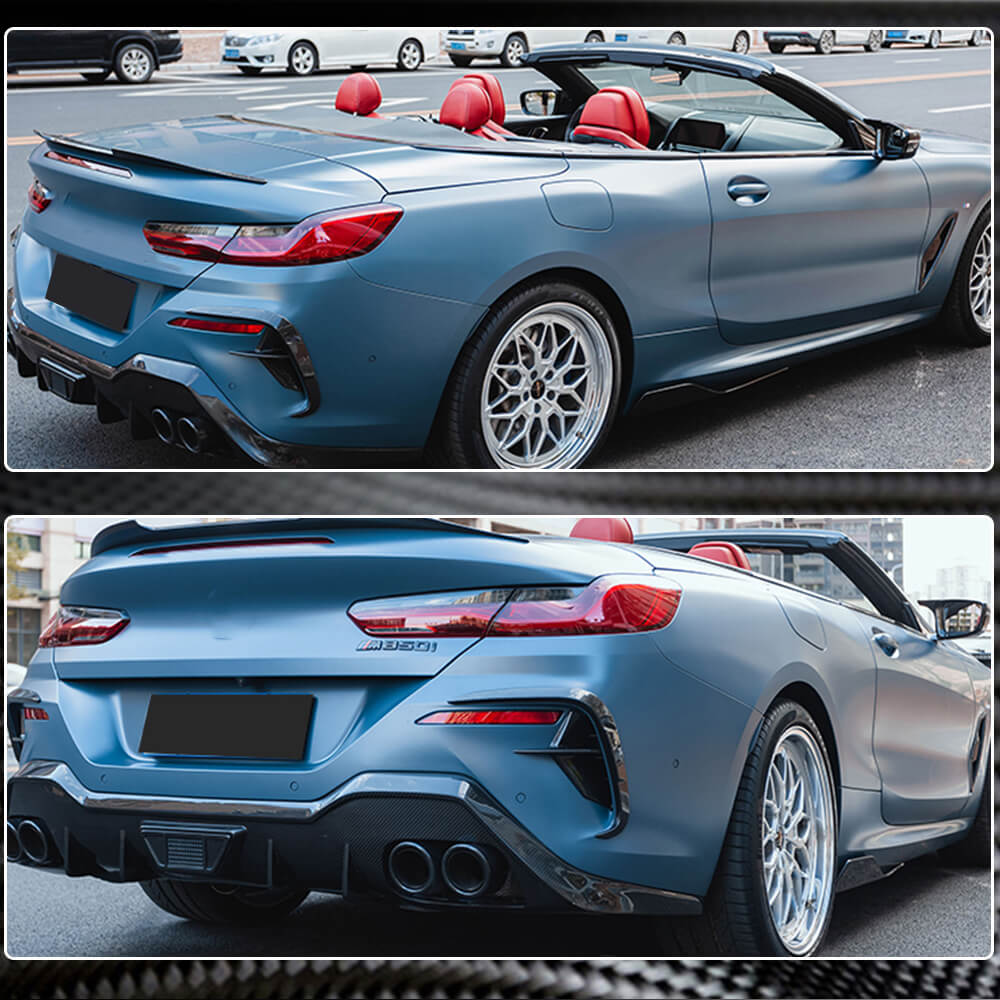 Rear Bumper Vents Dry Carbon Fiber (for M-Sport) for BMW 8 series G14/G15/G16 - image 4