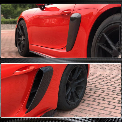 Rear Fender Covers (2016-2019, Carbon) for Porsche Boxster/Cayman 982 (718) 2016- - image 4