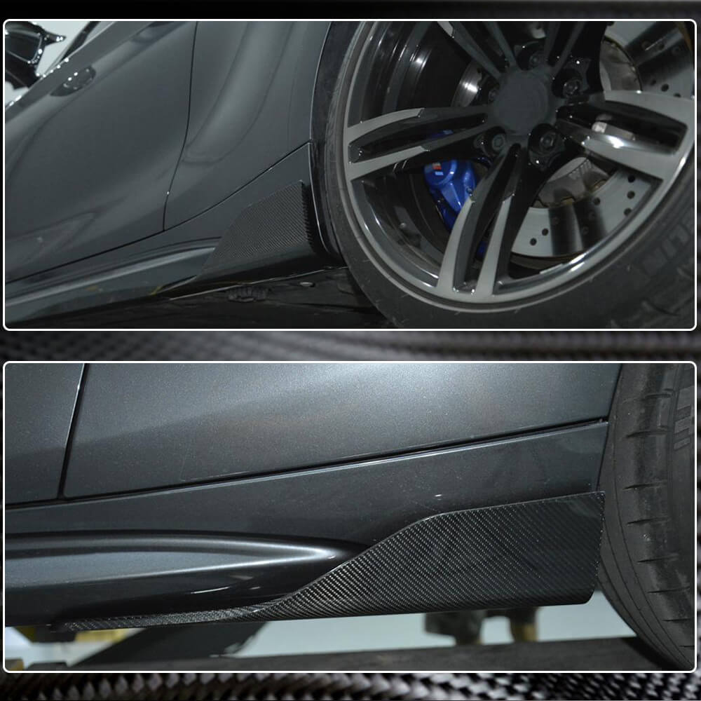 Side Skirts Carbon Fiber V5 (for M-Competition) for BMW 2 Series F22/23 2014-2021 - image 4