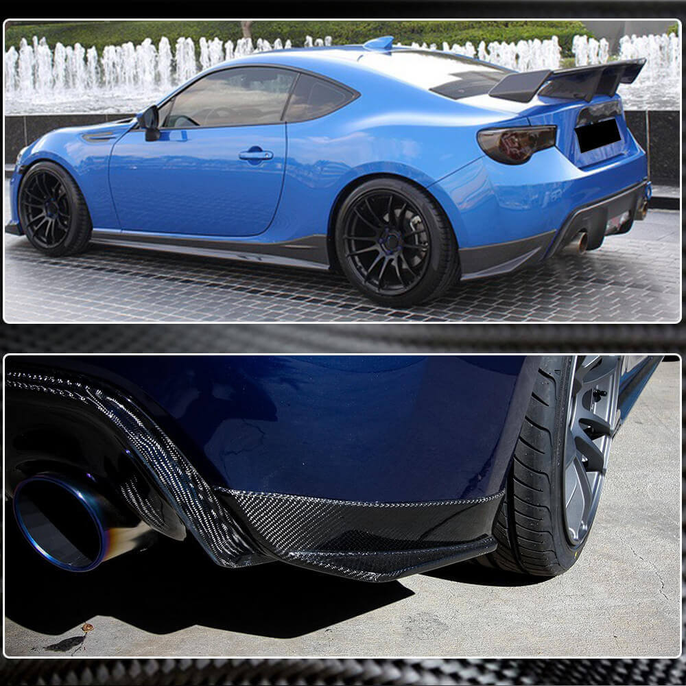 Rear bumper covers V2 (Carbon) for Subaru BRZ 2012-2021 - image 4
