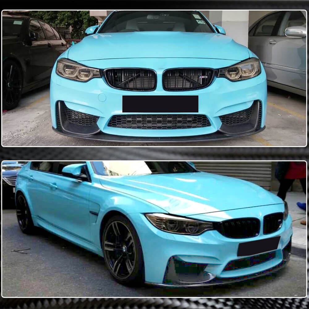 Front Bumper Lip V13 (for F82/F83, Carbon) for BMW 4 Series F32/F33/F36 2012-2020 - image 4