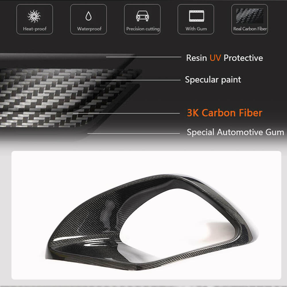 Covers on the front bumper (for CLA45 AMG SD, Carbon) for Mercedes CLA C118 2019↗︎ - image 4