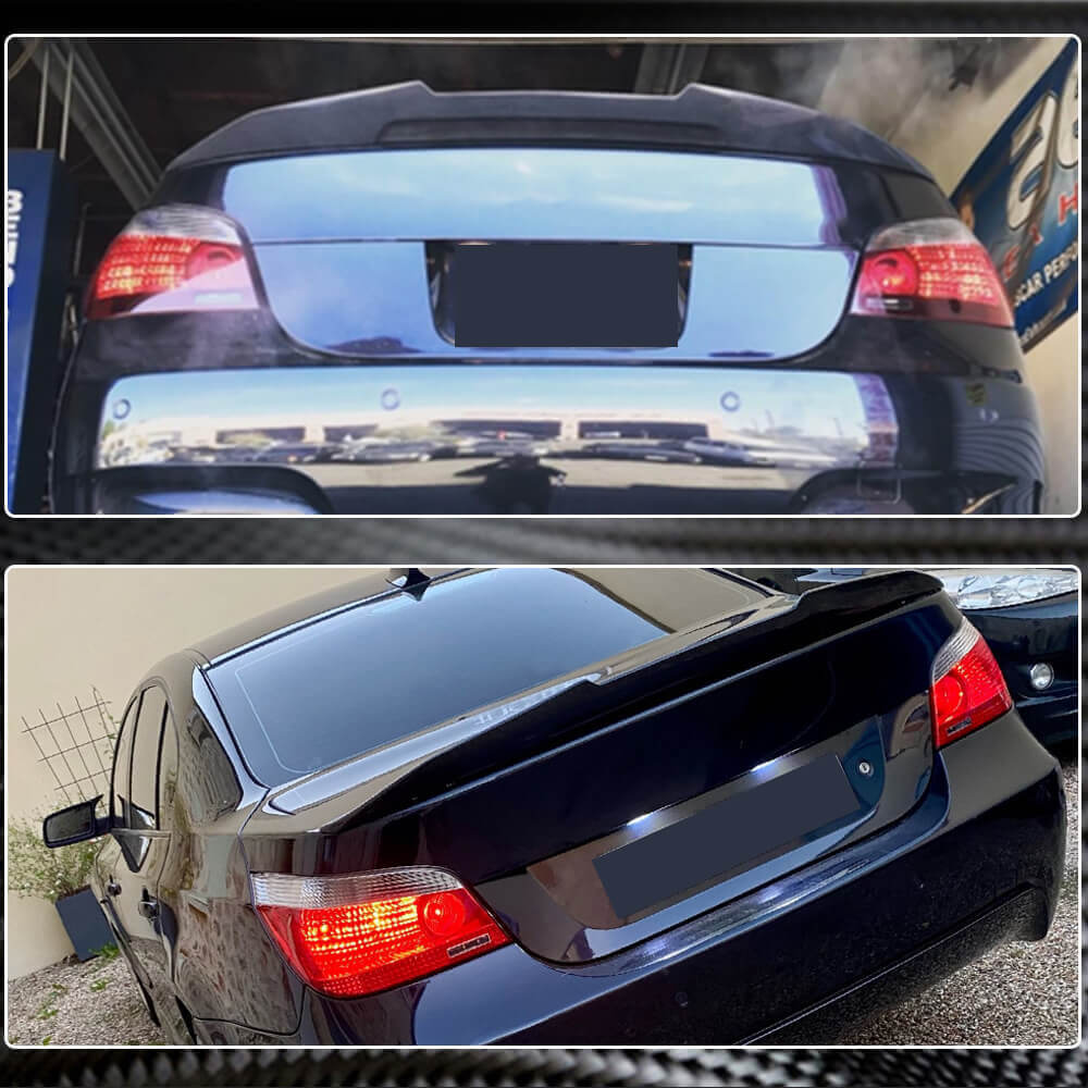 Rear Trunk Spoiler Carbon Fiber V1 (SD) for BMW 5 series E-60/61 2003-2010 - image 4
