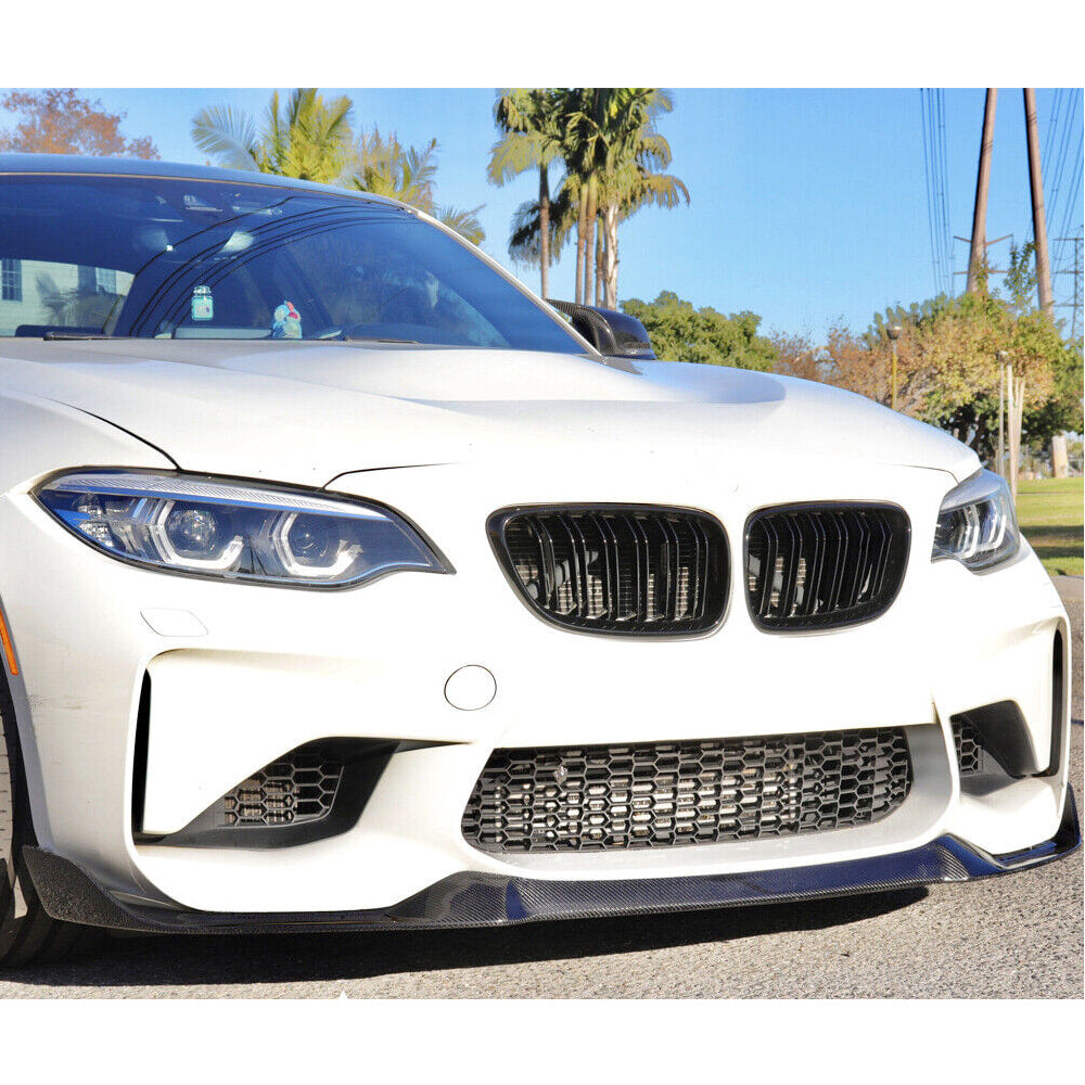 Front Bumper Lip Carbon Fiber V7 (for F87) for BMW 2 Series F22/23 2014-2021 - image 4