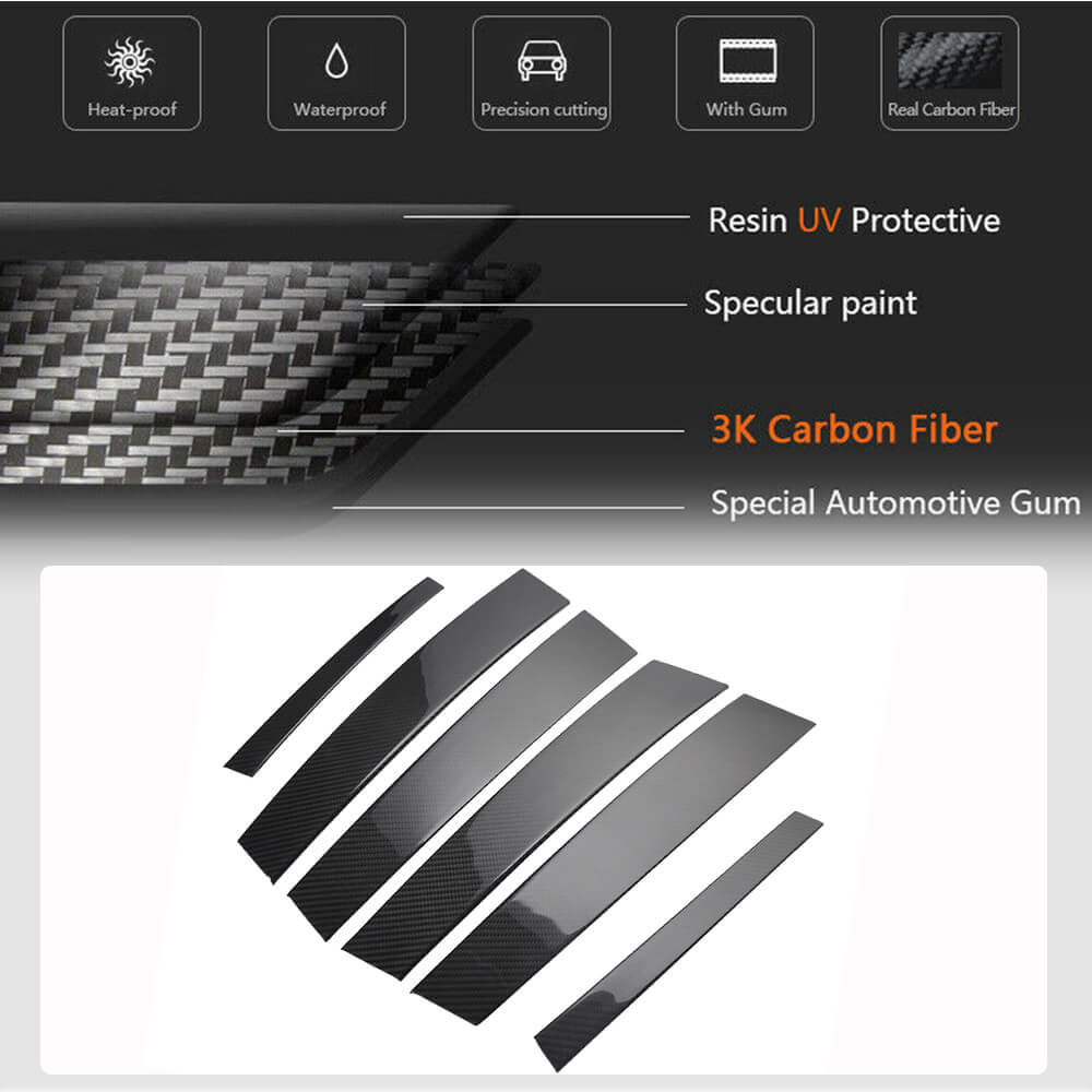 Carbon Pillar Covers (2017-2023) for Alfa Romeo Stelvio 2016- - image 6